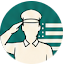Illustration of a construction worker wearing a white hard hat and teal safety gear against a teal background.